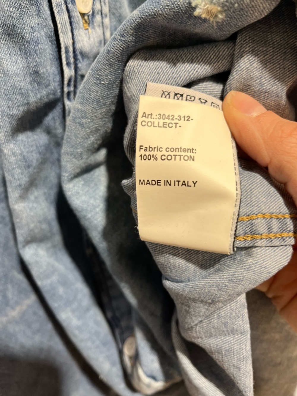 R13 Washed Blue Oversized Denim Shirt Dress - Picture 8 of 8
